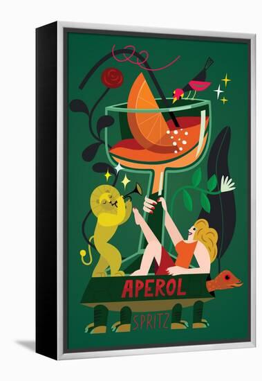 Aperol Spritz, 2017-Yuliya Drobova-Framed Premier Image Canvas