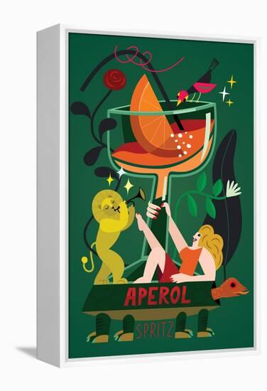 Aperol Spritz, 2017-Yuliya Drobova-Framed Premier Image Canvas