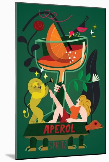 Aperol Spritz, 2017-Yuliya Drobova-Mounted Giclee Print