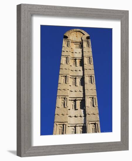 Apex of Stelea, King Ezana's Stele, Northern Stelae Park, Aksum, Ethiopia-Jane Sweeney-Framed Photographic Print