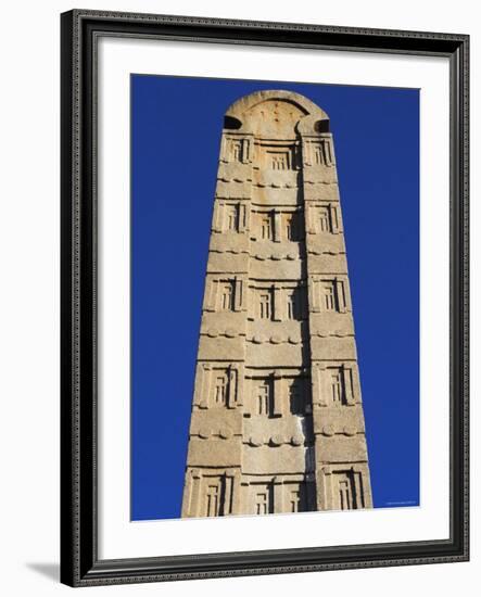 Apex of Stelea, King Ezana's Stele, Northern Stelae Park, Aksum, Ethiopia-Jane Sweeney-Framed Photographic Print