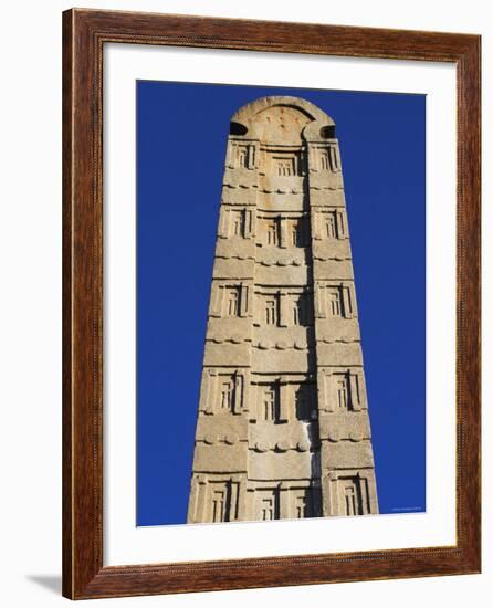 Apex of Stelea, King Ezana's Stele, Northern Stelae Park, Aksum, Ethiopia-Jane Sweeney-Framed Photographic Print