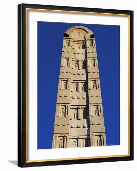 Apex of Stelea, King Ezana's Stele, Northern Stelae Park, Aksum, Ethiopia-Jane Sweeney-Framed Photographic Print