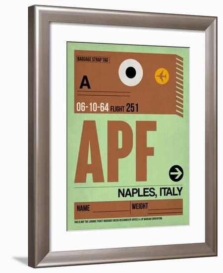 APF Naples Luggage Tag I-NaxArt-Framed Art Print