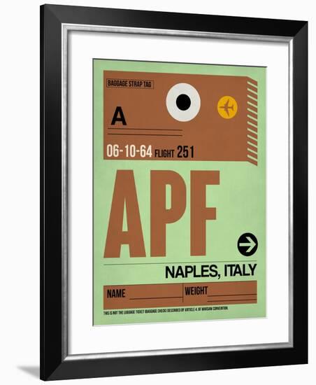 APF Naples Luggage Tag I-NaxArt-Framed Art Print