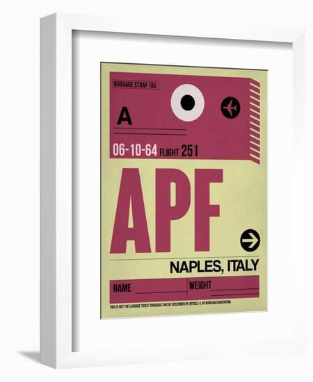 APF Naples Luggage Tag II-NaxArt-Framed Art Print