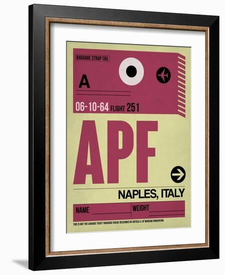 APF Naples Luggage Tag II-NaxArt-Framed Art Print