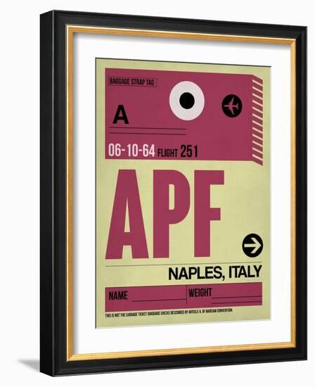 APF Naples Luggage Tag II-NaxArt-Framed Art Print