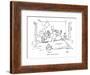 "Aphids on the heliotrope!" - New Yorker Cartoon-George Booth-Framed Premium Giclee Print