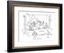 "Aphids on the heliotrope!" - New Yorker Cartoon-George Booth-Framed Premium Giclee Print