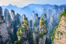 Landscape of Guilin, Li River and Karst Mountains. Located near Yangshuo County, Guilin City, Guang-aphotostory-Photographic Print