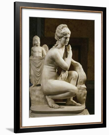 Aphrodite Bathing, Roman Imperial Era Copy of 3rd Century BC bronze-null-Framed Photographic Print