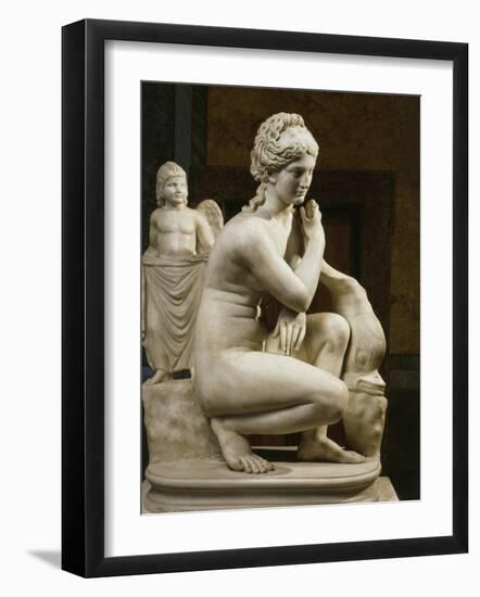 Aphrodite Bathing, Roman Imperial Era Copy of 3rd Century BC bronze-null-Framed Photographic Print