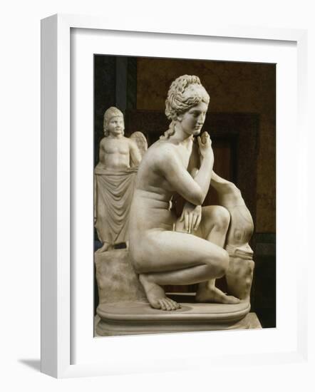 Aphrodite Bathing, Roman Imperial Era Copy of 3rd Century BC bronze-null-Framed Photographic Print