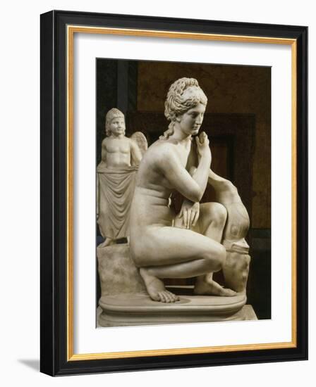 Aphrodite Bathing, Roman Imperial Era Copy of 3rd Century BC bronze-null-Framed Photographic Print