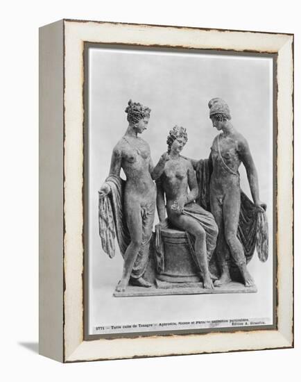 Aphrodite, Helen and Paris, from Tanagra-null-Framed Premier Image Canvas