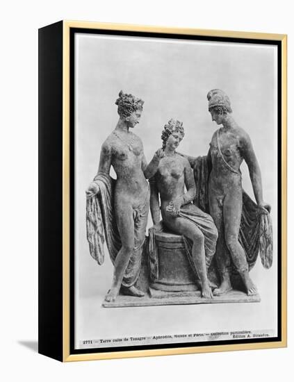 Aphrodite, Helen and Paris, from Tanagra-null-Framed Premier Image Canvas