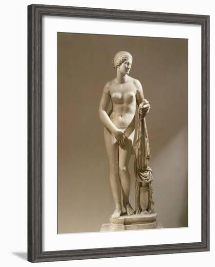 Aphrodite of Cnidus, Copy of the Famous Version by Praxiteles (4th century BC)-null-Framed Photographic Print