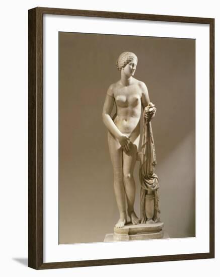 Aphrodite of Cnidus, Copy of the Famous Version by Praxiteles (4th century BC)-null-Framed Photographic Print