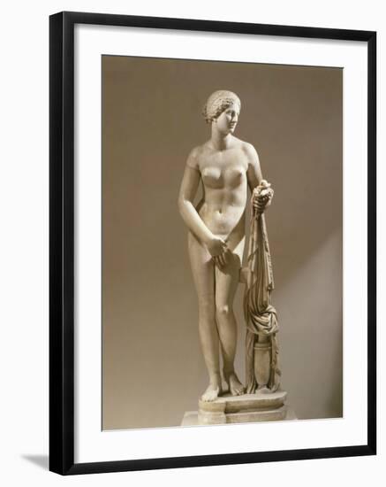 Aphrodite of Cnidus, Copy of the Famous Version by Praxiteles (4th century BC)-null-Framed Photographic Print