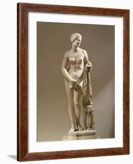 Aphrodite of Cnidus, Copy of the Famous Version by Praxiteles (4th century BC)-null-Framed Photographic Print