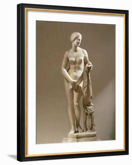 Aphrodite of Cnidus, Copy of the Famous Version by Praxiteles (4th century BC)-null-Framed Photographic Print