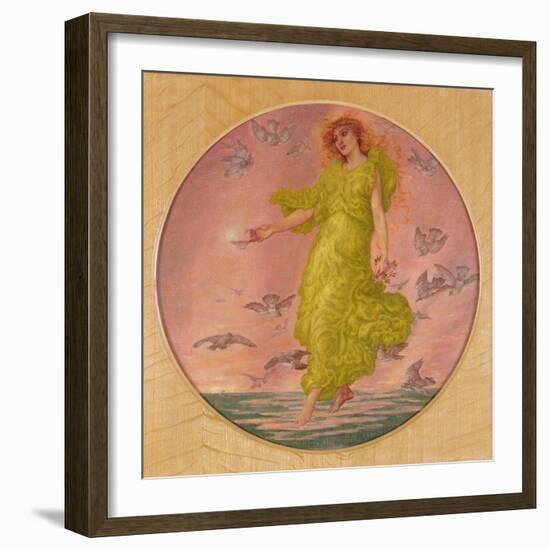 Aphrodite (Oil on Canvas)-Thomas Matthews Rooke-Framed Giclee Print