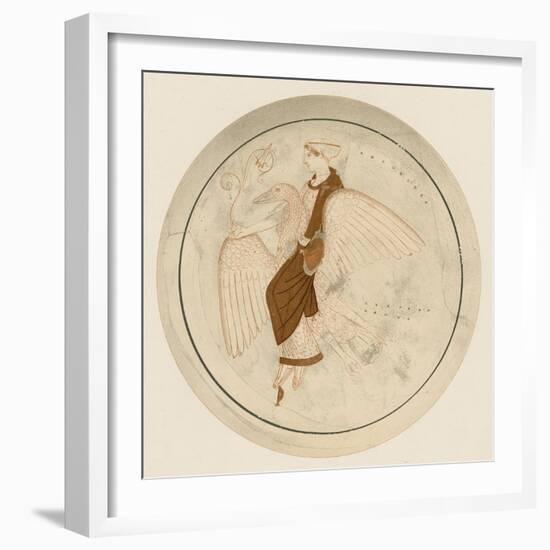 Aphrodite on the Swan-English School-Framed Giclee Print