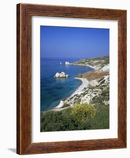 Aphrodite's Rock, Paphos, UNESCO World Heritage Site, South Cyprus, Cyprus, Mediterranean, Europe-Stuart Black-Framed Photographic Print