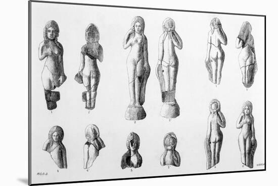 Aphrodite Statuettes-null-Mounted Art Print
