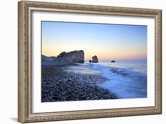 Aphrodites Rock, Paphos, Cyprus, Eastern Mediterranean Sea, Europe-Neil Farrin-Framed Photographic Print