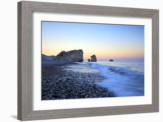 Aphrodites Rock, Paphos, Cyprus, Eastern Mediterranean Sea, Europe-Neil Farrin-Framed Photographic Print