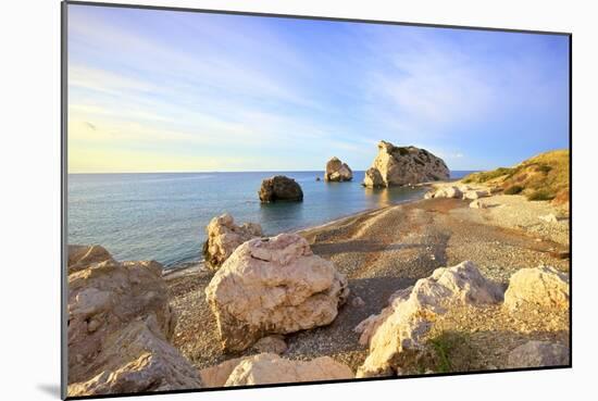 Aphrodites Rock, Paphos, Cyprus, Eastern Mediterranean Sea, Europe-Neil Farrin-Mounted Photographic Print