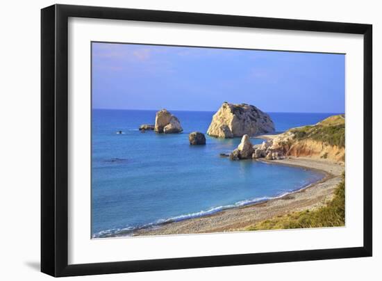 Aphrodites Rock, Paphos, Cyprus, Eastern Mediterranean Sea, Europe-Neil Farrin-Framed Photographic Print