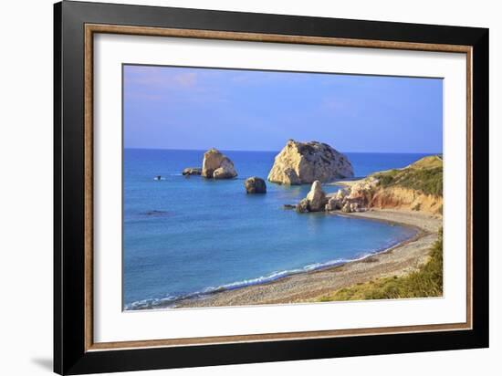 Aphrodites Rock, Paphos, Cyprus, Eastern Mediterranean Sea, Europe-Neil Farrin-Framed Photographic Print