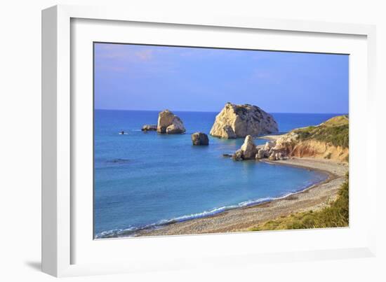 Aphrodites Rock, Paphos, Cyprus, Eastern Mediterranean Sea, Europe-Neil Farrin-Framed Photographic Print