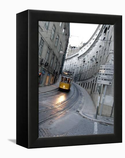 Apn Lisbon Streetcar-Armando Franca-Framed Premier Image Canvas