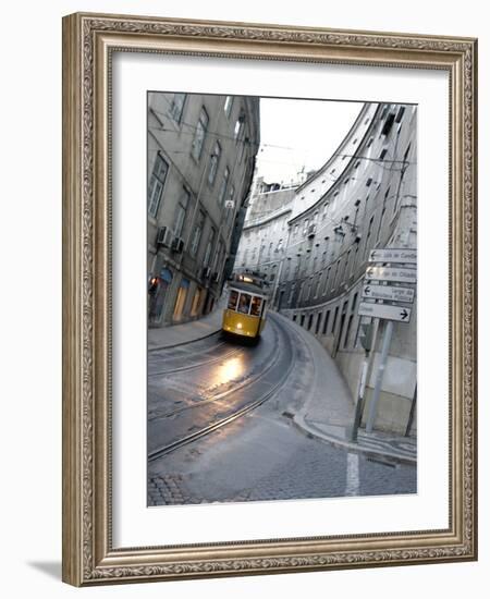 Apn Lisbon Streetcar-Armando Franca-Framed Photographic Print