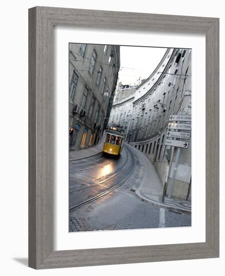 Apn Lisbon Streetcar-Armando Franca-Framed Photographic Print