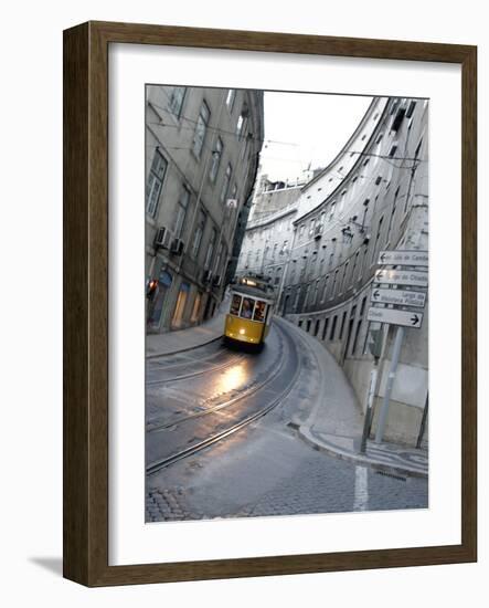 Apn Lisbon Streetcar-Armando Franca-Framed Photographic Print