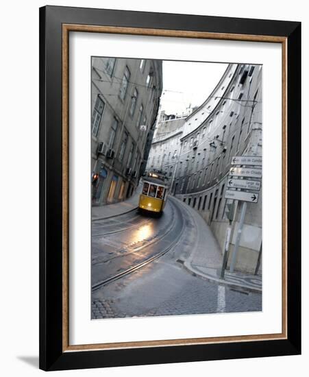 Apn Lisbon Streetcar-Armando Franca-Framed Photographic Print