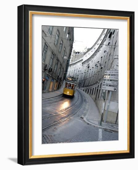Apn Lisbon Streetcar-Armando Franca-Framed Photographic Print