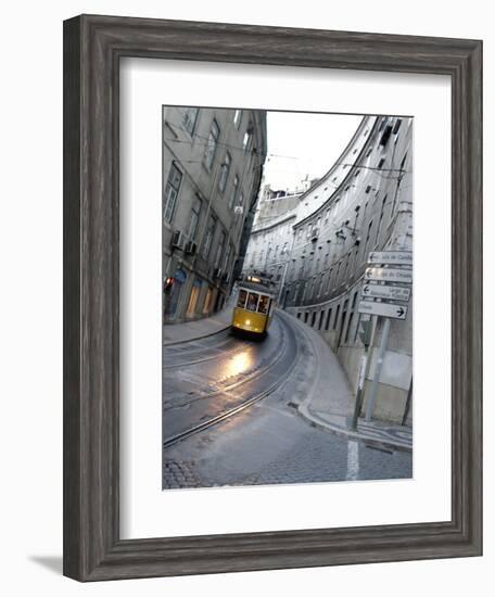 Apn Lisbon Streetcar-Armando Franca-Framed Photographic Print