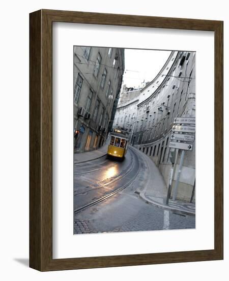 Apn Lisbon Streetcar-Armando Franca-Framed Photographic Print