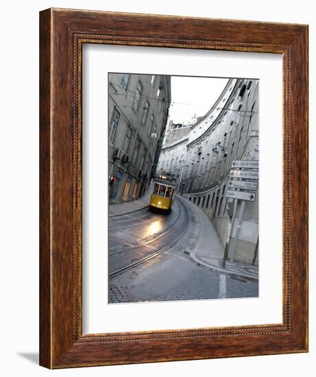 Apn Lisbon Streetcar-Armando Franca-Framed Photographic Print