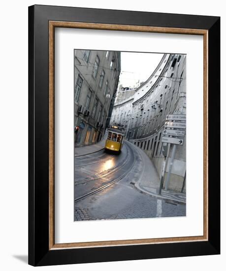 Apn Lisbon Streetcar-Armando Franca-Framed Photographic Print