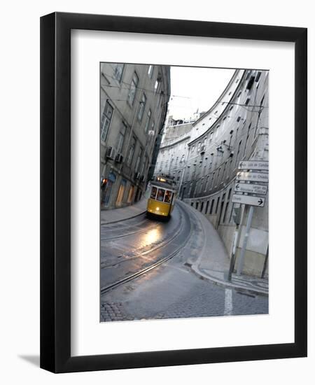 Apn Lisbon Streetcar-Armando Franca-Framed Photographic Print