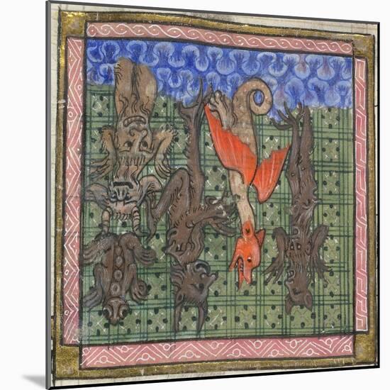 Apocalypse, Detail: Demons Falling from Heaven, Ca 1370-1375-null-Mounted Giclee Print