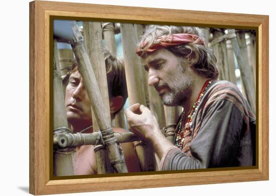 APOCALYPSE NOW, 1979 directed by FRANCIS FORD COPPOLA Martin Sheen and Dennis Hopper (photo)-null-Framed Stretched Canvas