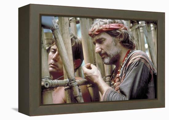 APOCALYPSE NOW, 1979 directed by FRANCIS FORD COPPOLA Martin Sheen and Dennis Hopper (photo)-null-Framed Stretched Canvas